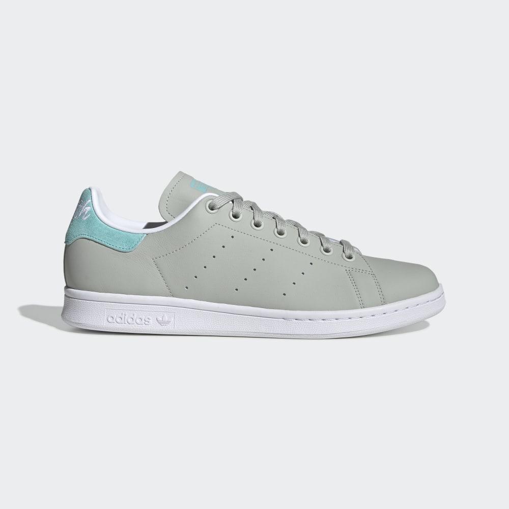 Adidas Men's Stan Smith Originals Shoes Grey Silver/Mint/White Ireland EE5794